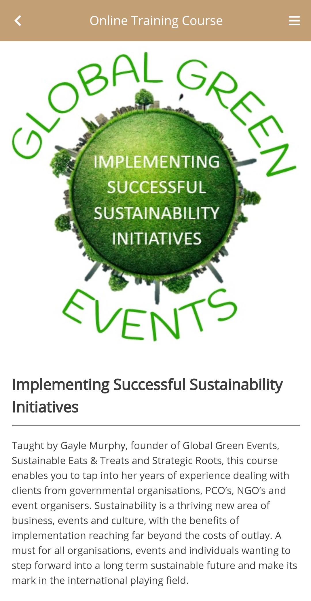 Global Green Events 1.0.2 Screenshot 2