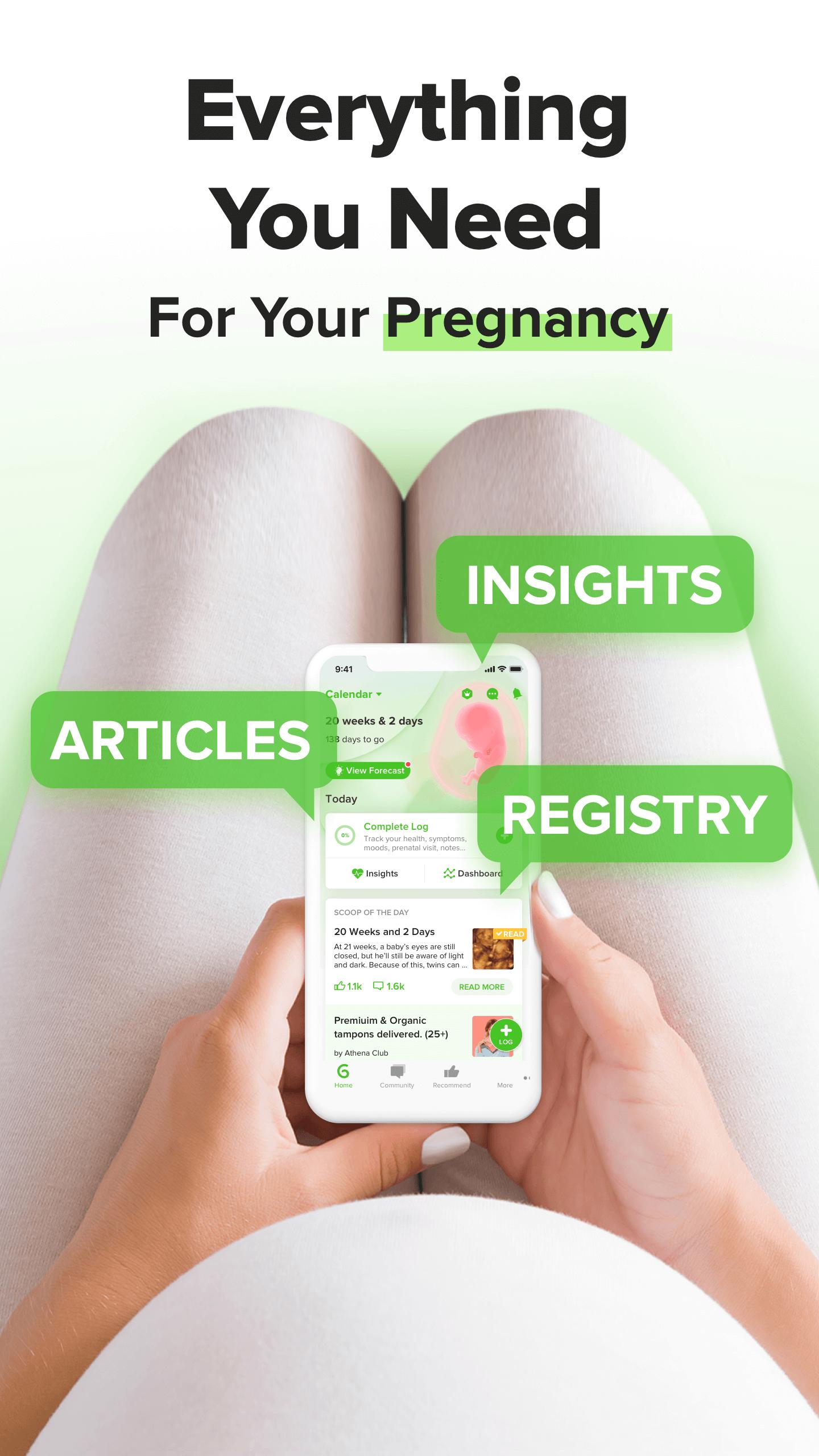 GLOW. Pregnancy & Baby Tracker + Baby Registry App 4.1.0 Screenshot 1