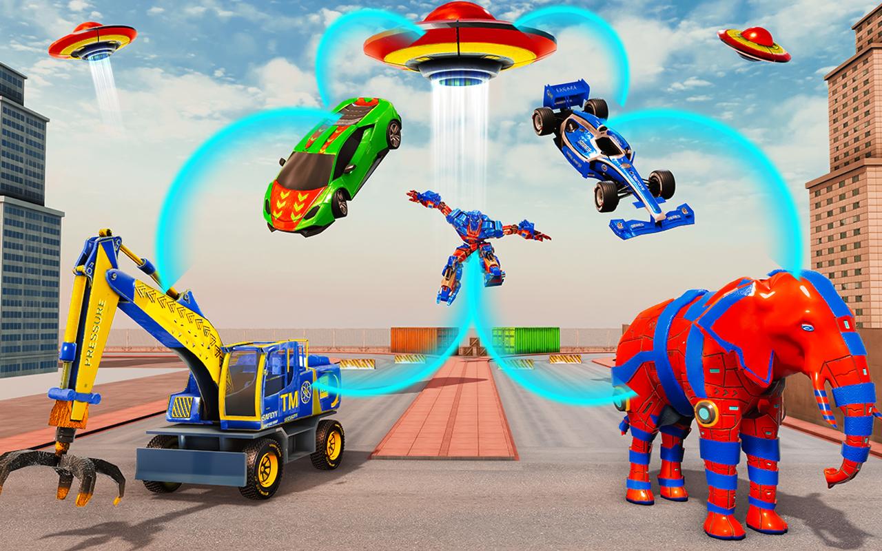 Excavator Robot Car Game – Elephant Robot Games 3d 1.0.6 Screenshot 2