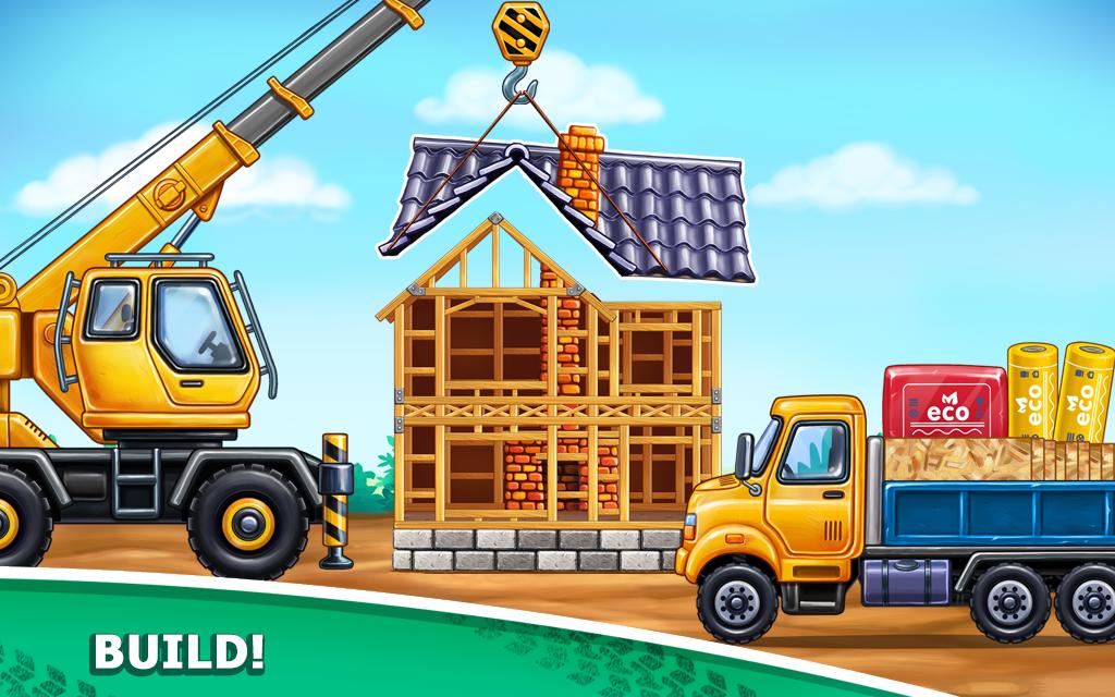 Truck games for kids - build a house, car wash 4.5.3 Screenshot 10