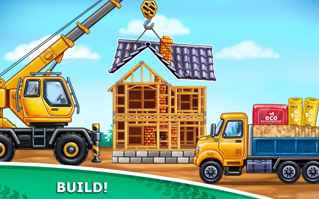 Truck games for kids - build a house, car wash 4.5.3 Screenshot 4