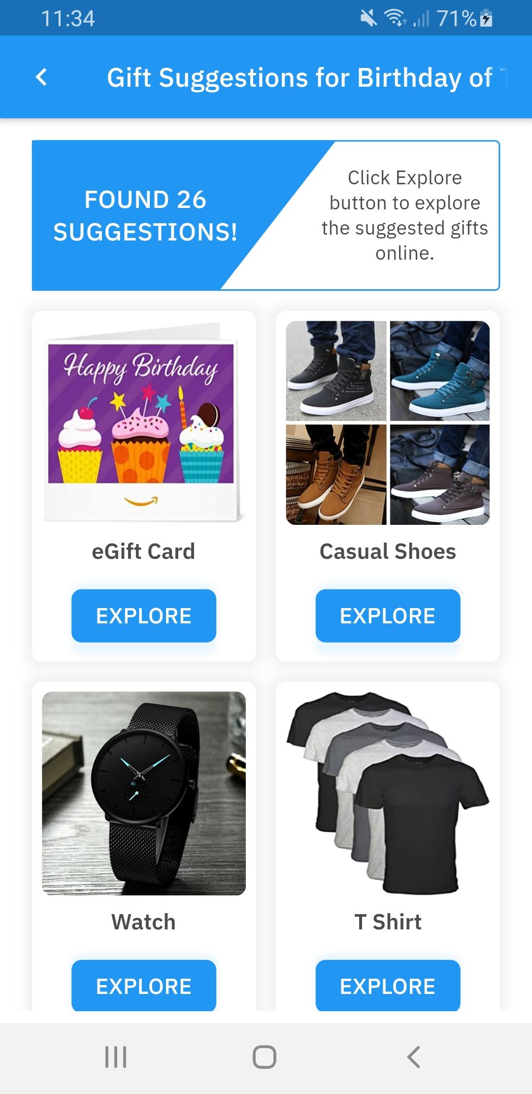 GIFTLY - Gift Ideas & Suggestions 1.0.2 Screenshot 4