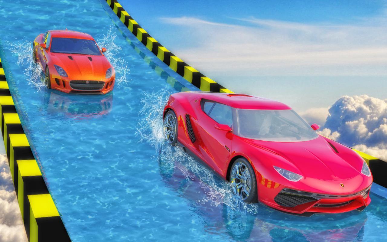 Water Slide Extreme Car Racing Stunts 2.0 Screenshot 7