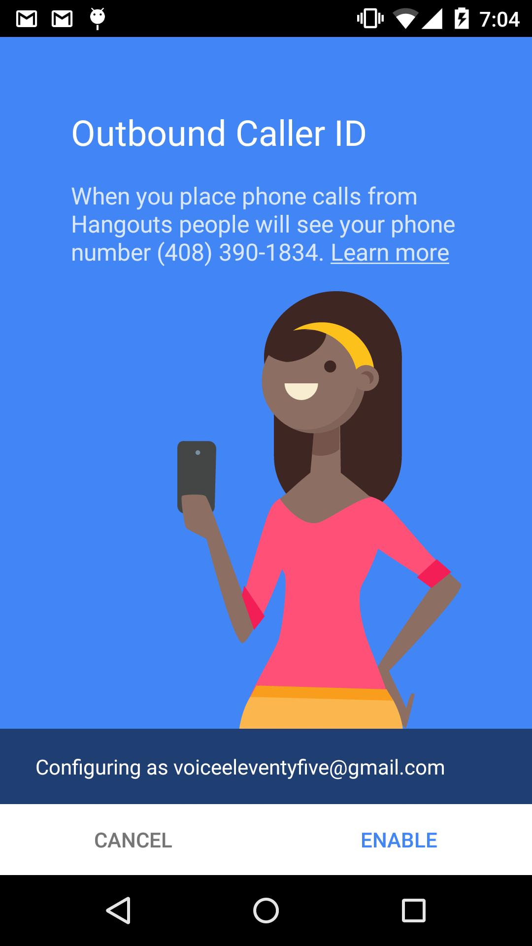 Hangouts Dialer Call Phones 0.1.100944346 Screenshot 2