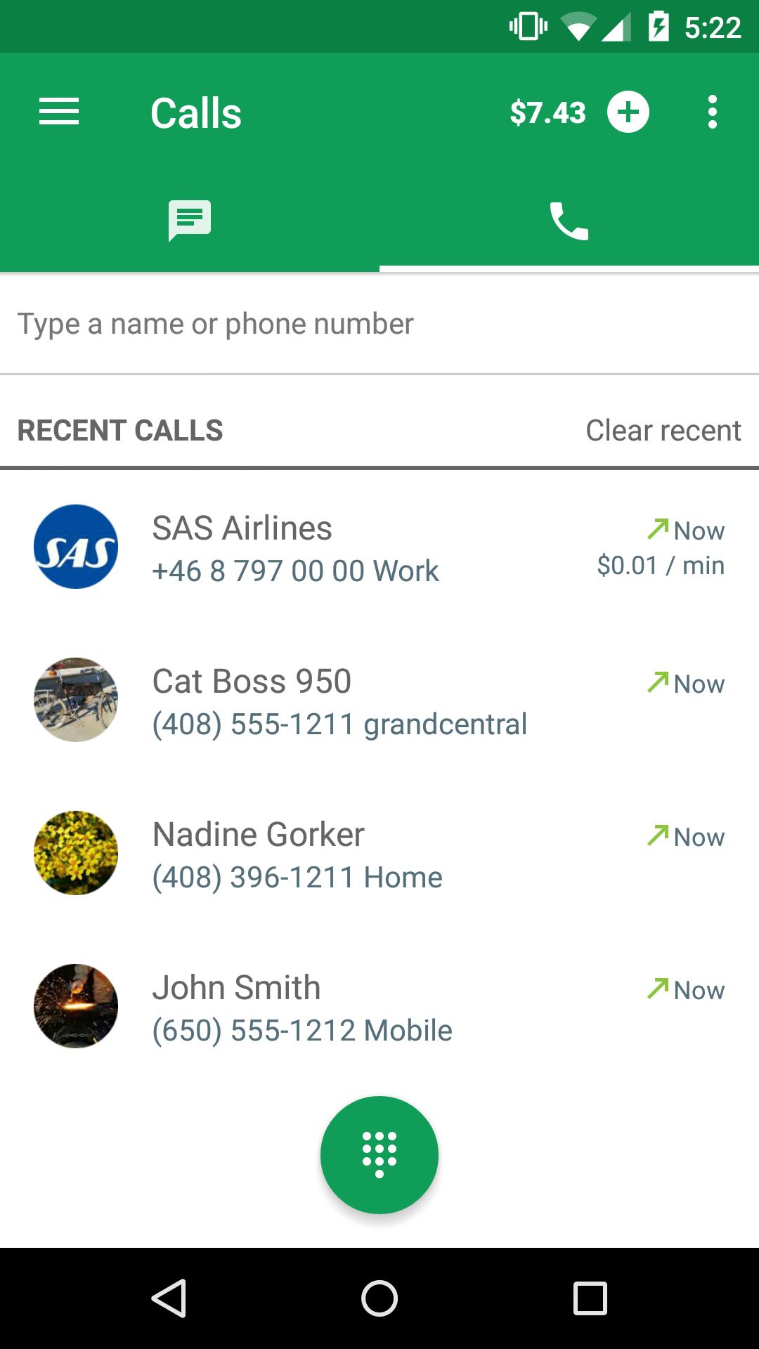 Hangouts Dialer Call Phones 0.1.100944346 Screenshot 4