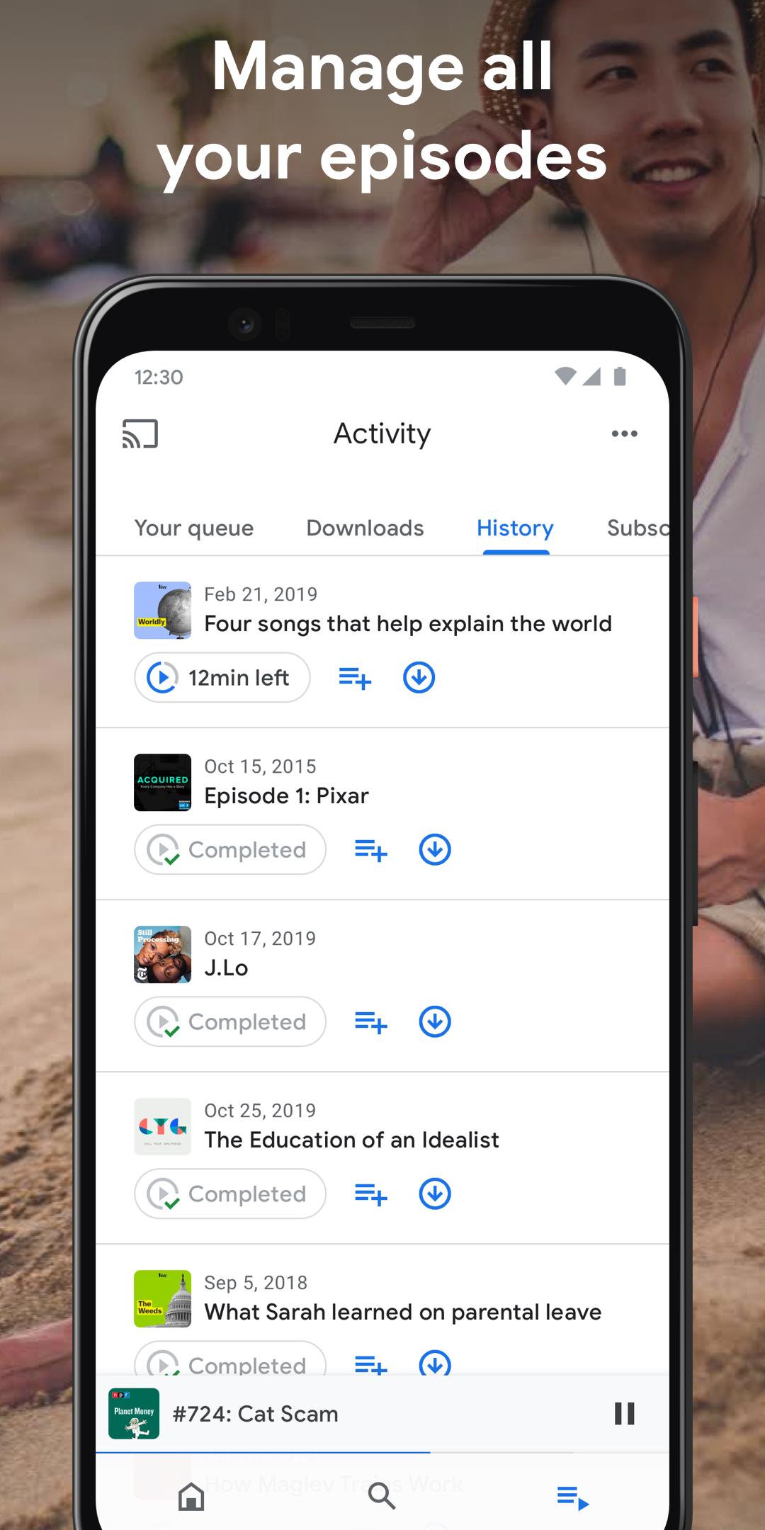 Google Podcasts Discover free & trending podcasts 1.0.0.301897054 Screenshot 3