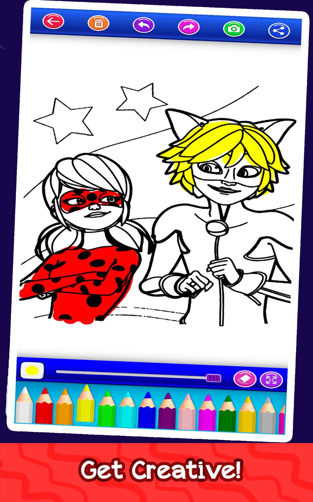 coloring lady bug & cat pages 1.0.0 Screenshot 11