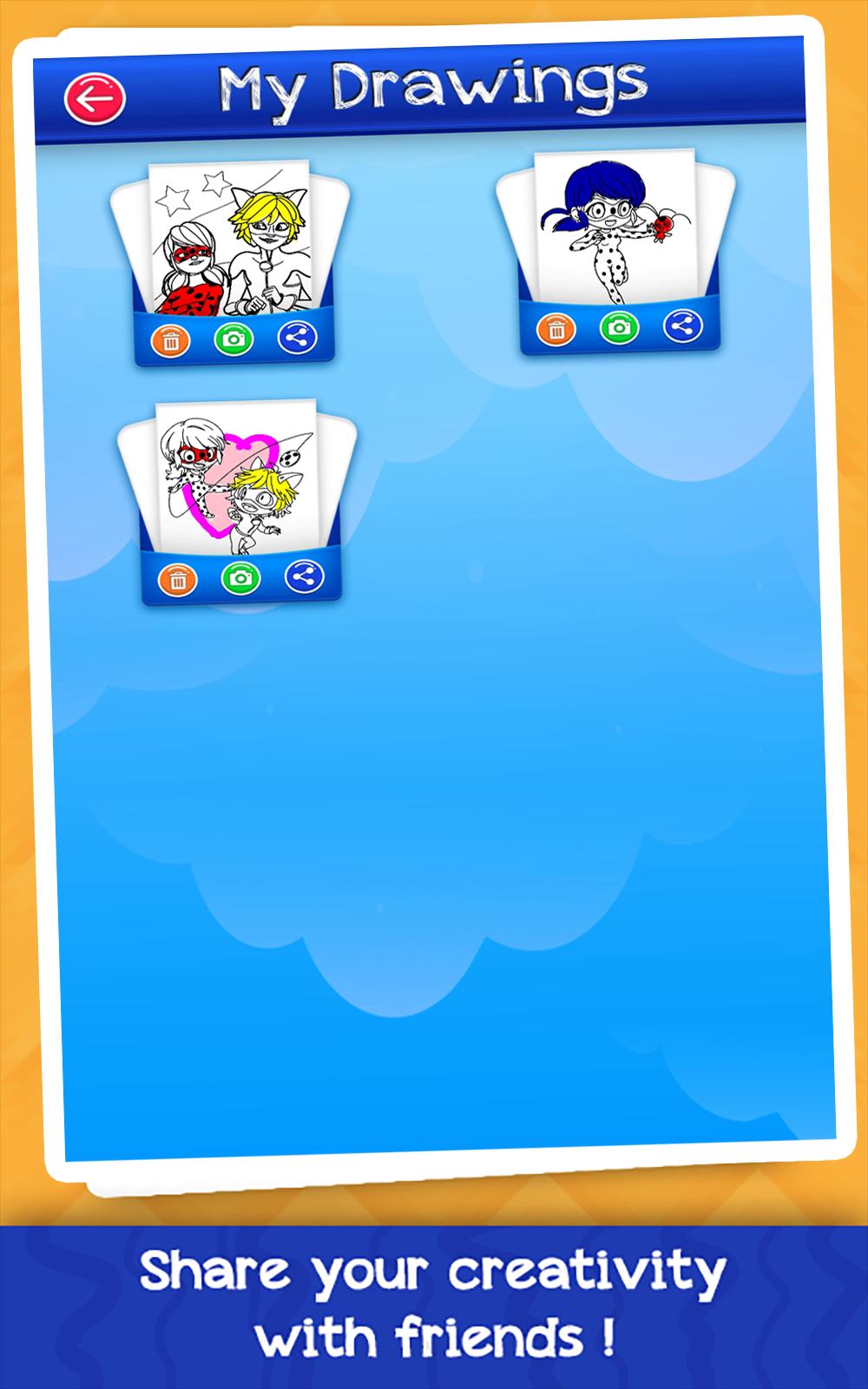 coloring lady bug & cat pages 1.0.0 Screenshot 12