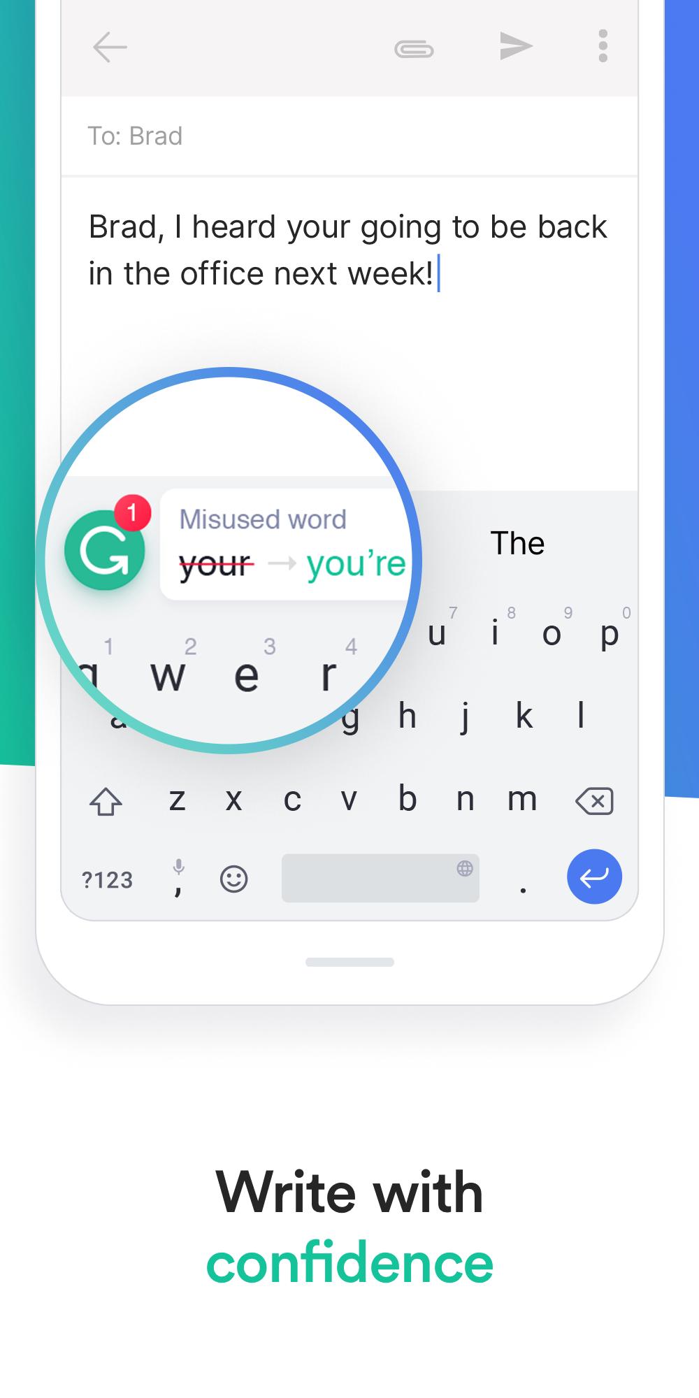 Grammarly Keyboard — Type with confidence 1.4.0.7 Screenshot 1