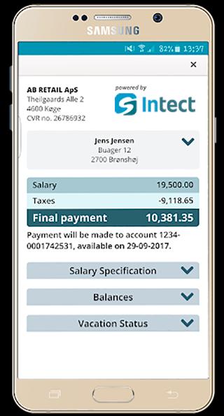 Intect Online Danish Payroll System 5.02.126 Screenshot 4