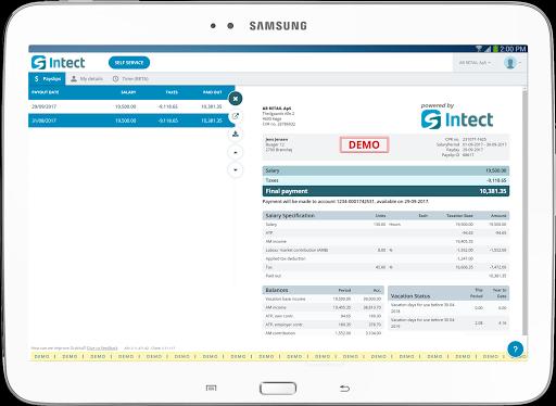Intect Online Danish Payroll System 5.02.126 Screenshot 6