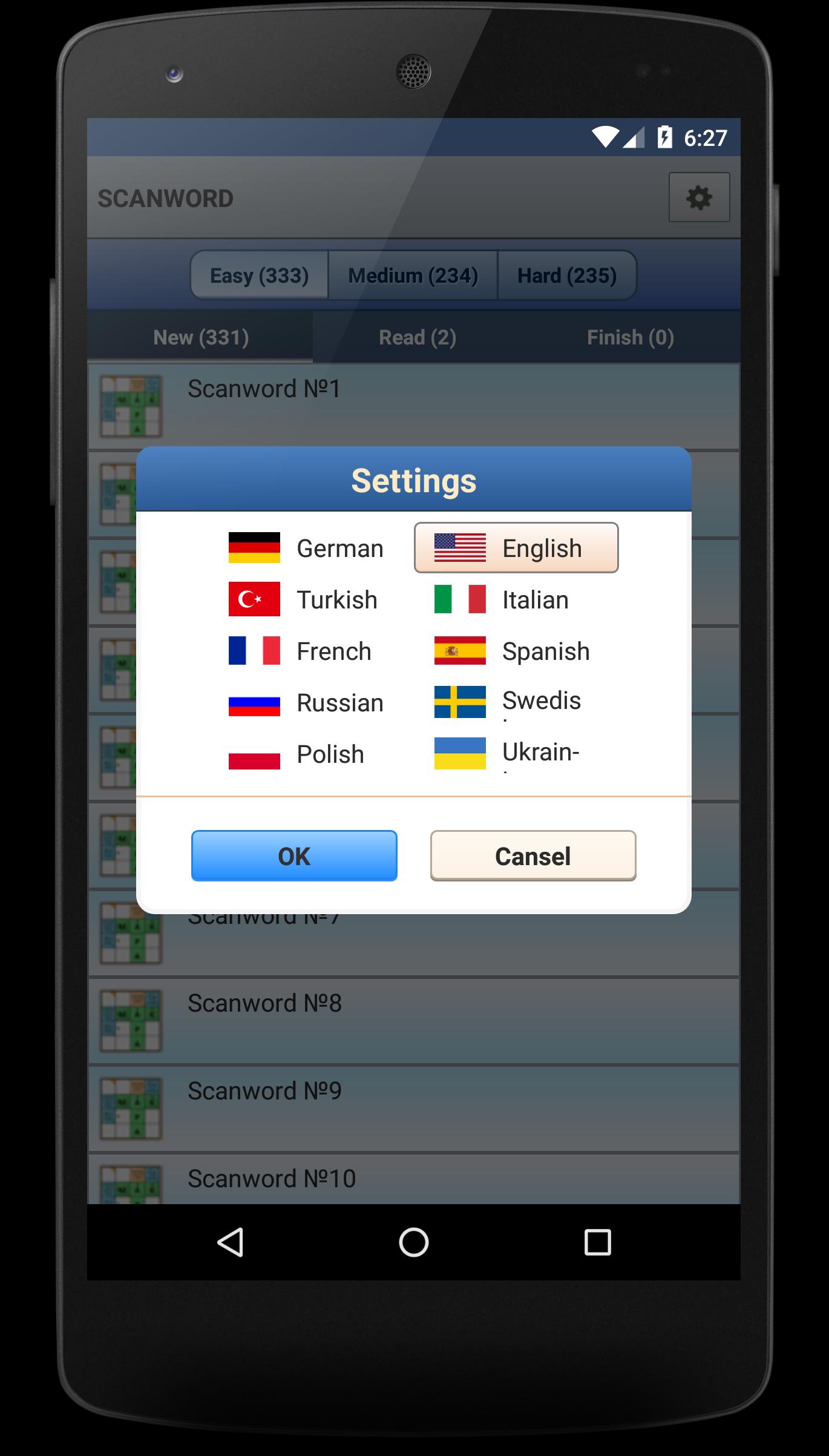Scanword polyglot 1.0.5 Screenshot 6