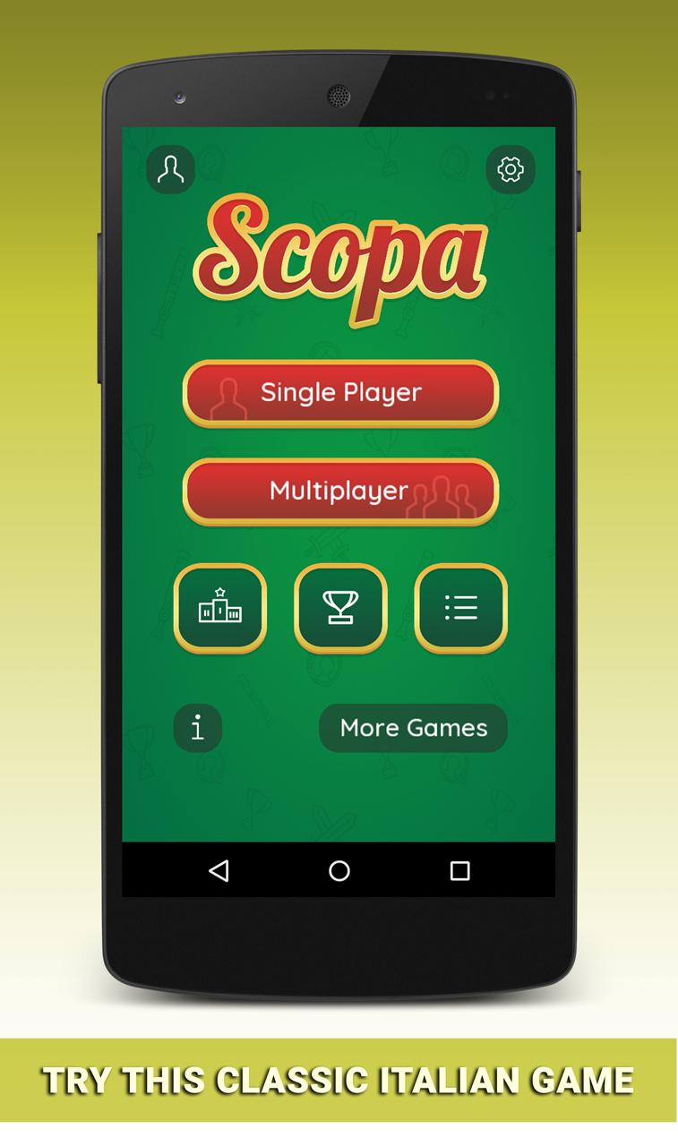 Scopa Italian Card Game 2.2.1 Screenshot 1