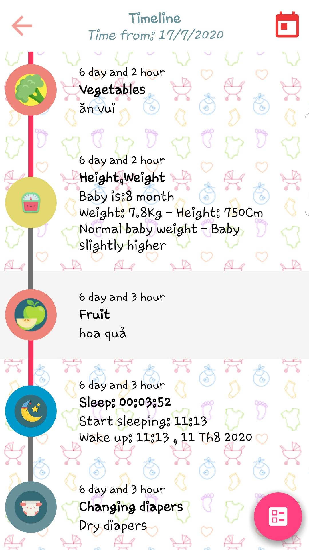 Baby Diary Feeding, Sleep and Healthy tracker 1.0 Screenshot 15