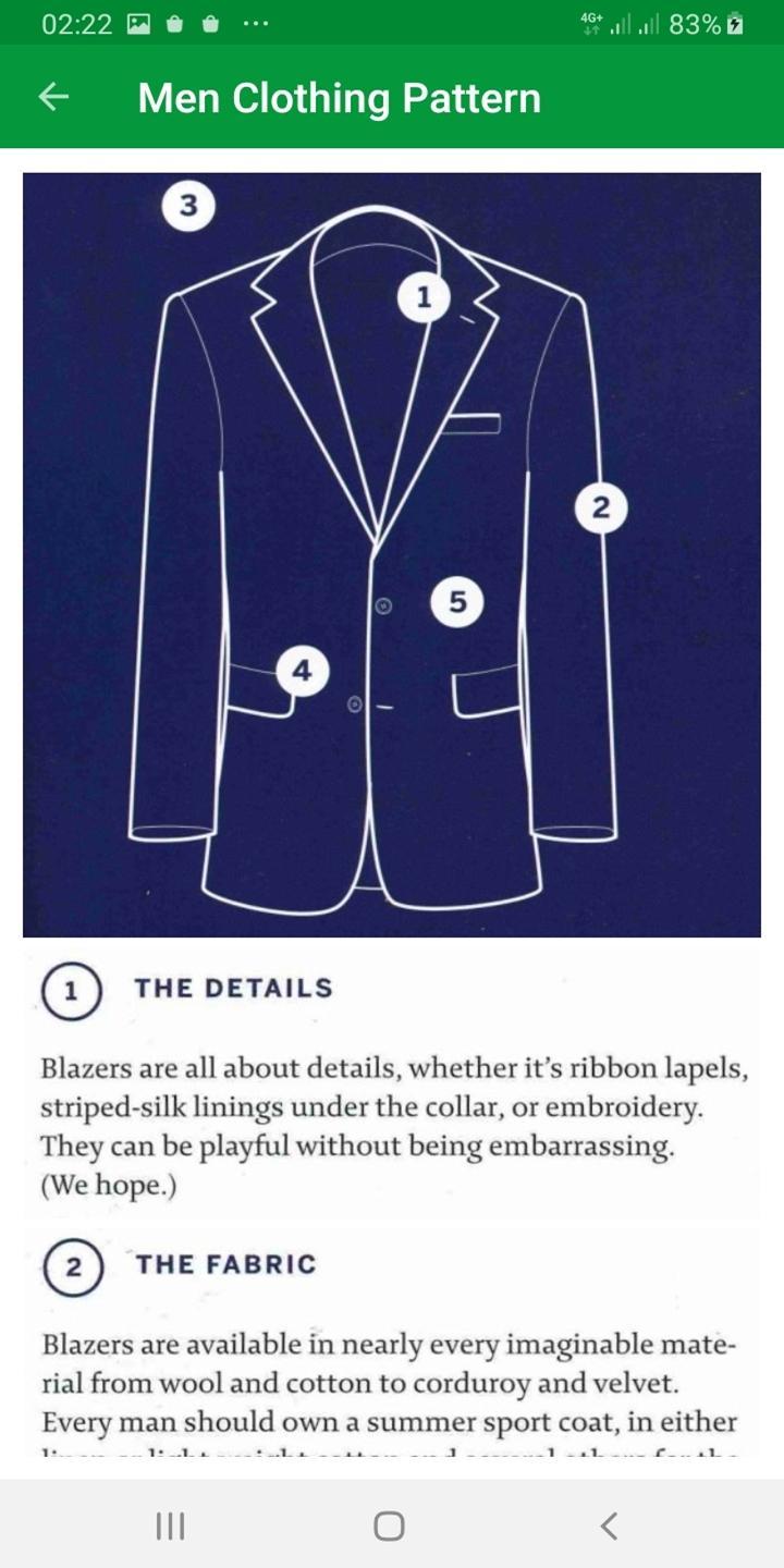 Men's Clothing Patterns & Fashion Styles 9.0.4 Screenshot 3