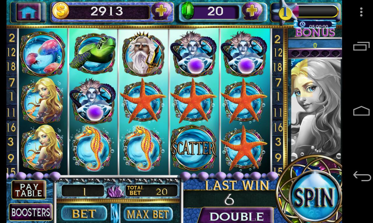 Slot - Mermaid's Pearl - Free Slot Machines Games 1.6.2 Screenshot 1