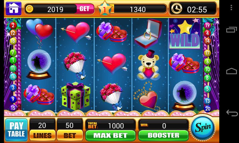 Valentine Slots - Vegas Slot machine Casino Game 1.3.1 Screenshot 1
