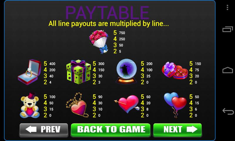 Valentine Slots - Vegas Slot machine Casino Game 1.3.1 Screenshot 2