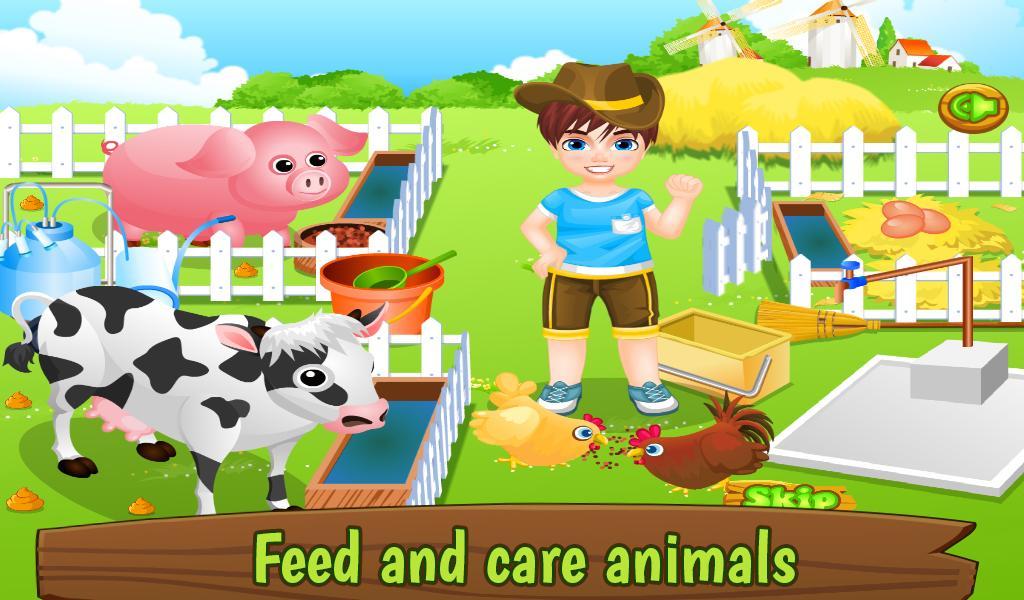 Farm Animal Caring - Dress Up Farmer 1.0.0 Screenshot 2