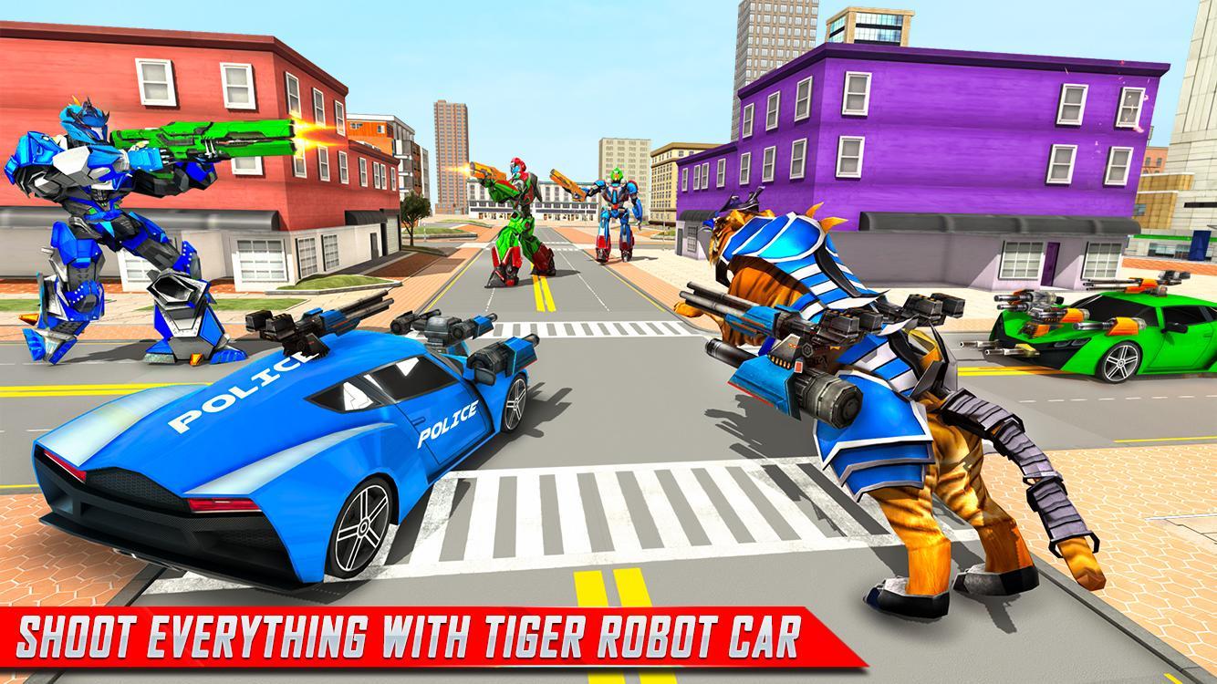 US Police Tiger Robot Game: Police Plane Transport 1.2.1 Screenshot 12