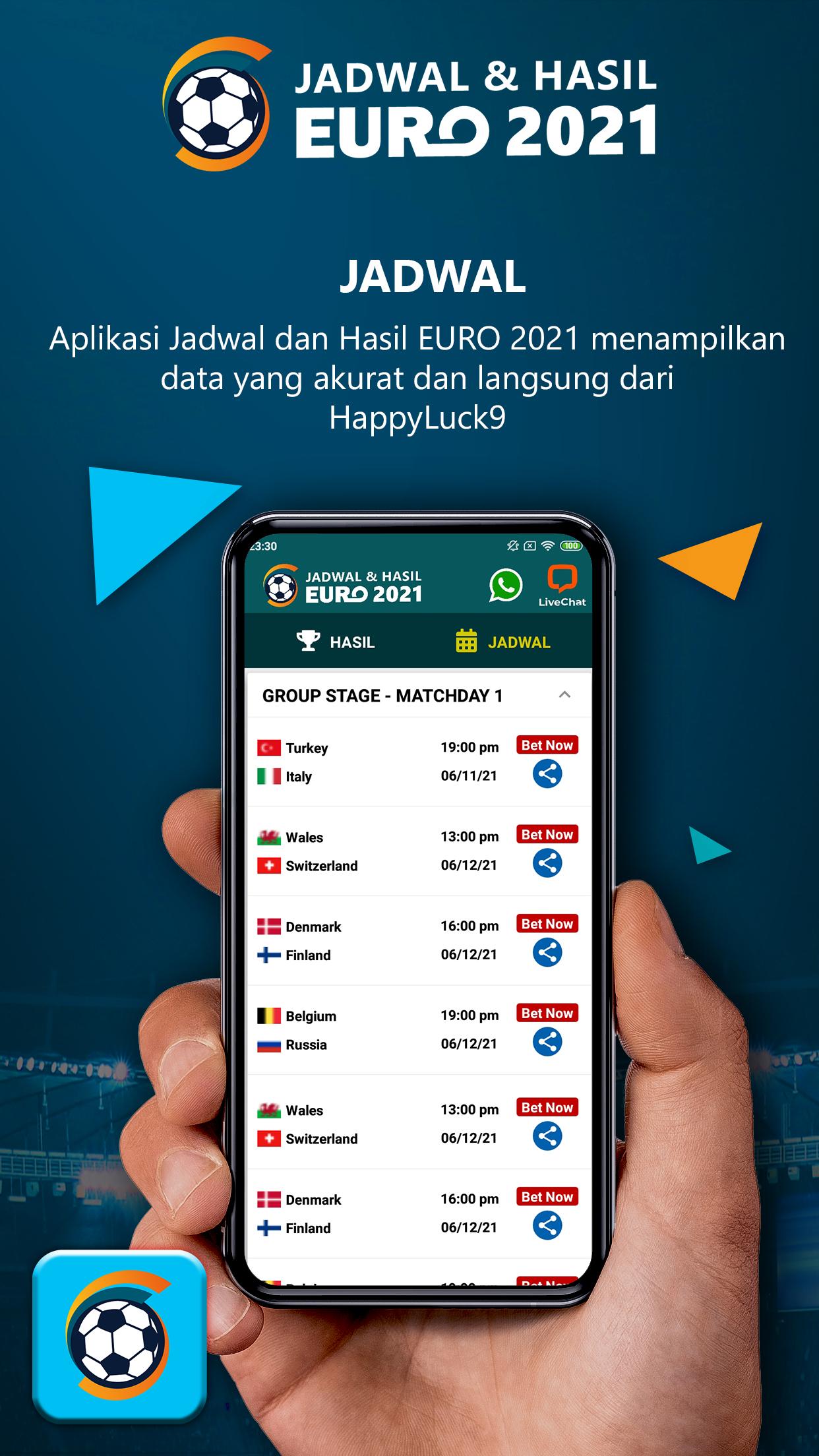 Jadwal & Hasil EURO 2021 1.0.8 Screenshot 2