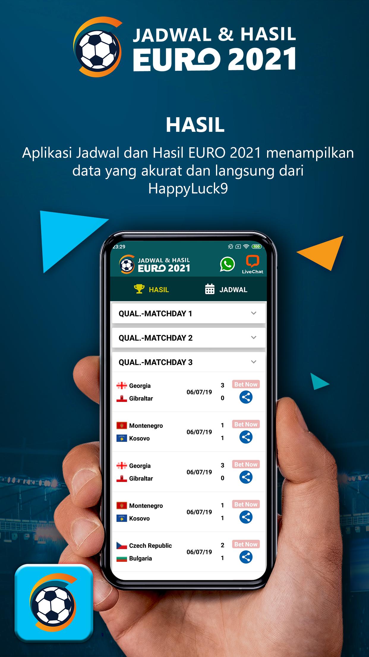 Jadwal & Hasil EURO 2021 1.0.8 Screenshot 3