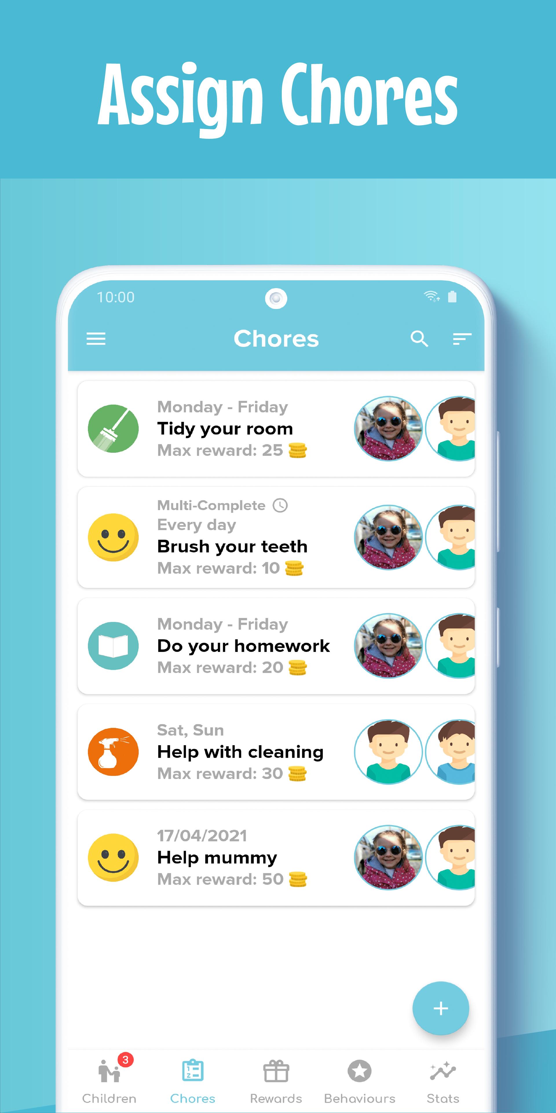 Chores 4 Rewards Household Chores App For Kids 2.0.5 Screenshot 1