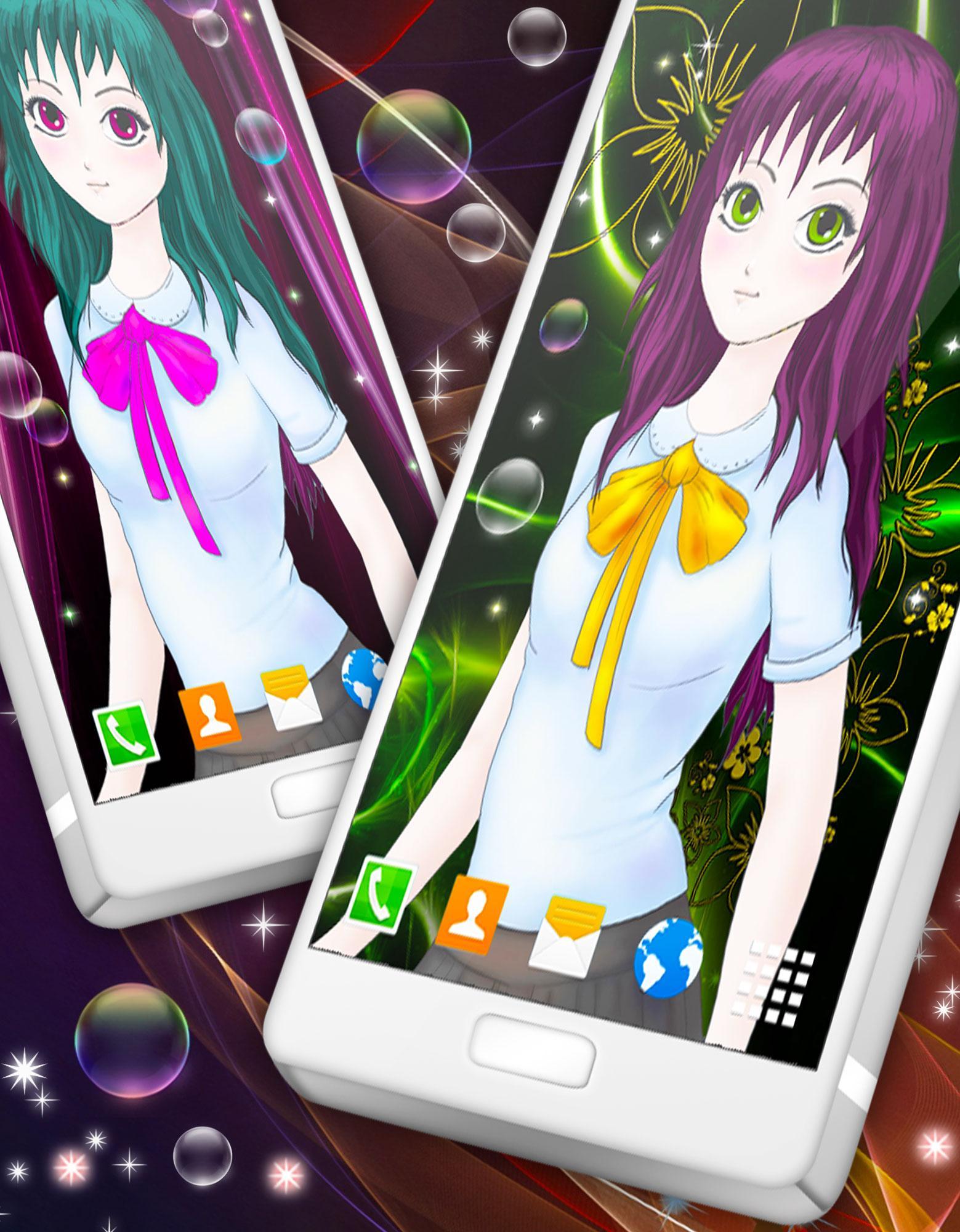 Anime Free Live Wallpaper ❤️ Girls Anime Wallpaper 6.7.10 Screenshot 3