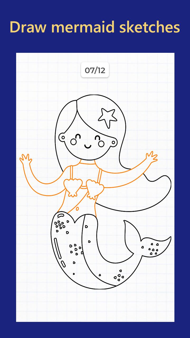 Mermaids Draw Step by Step 1.0 Screenshot 4