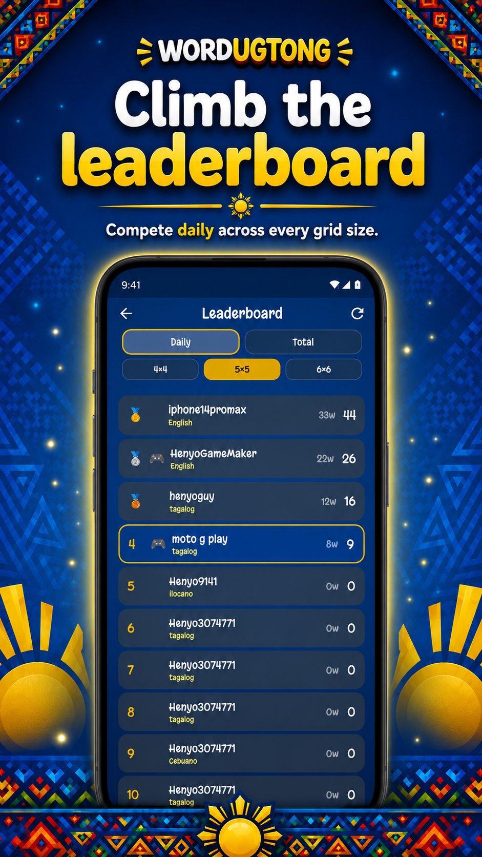 Wordugtong: Pinoy Word Game 2026.8.16 Screenshot 5