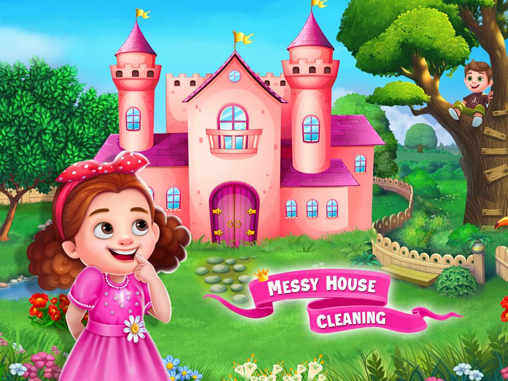 Princess Messy House Cleaning : Girls Activities 1.0.2 Screenshot 1