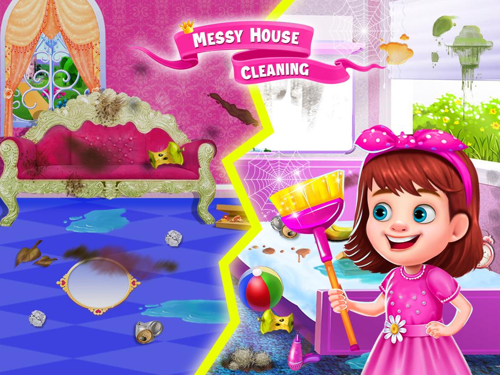 Princess Messy House Cleaning : Girls Activities 1.0.2 Screenshot 14