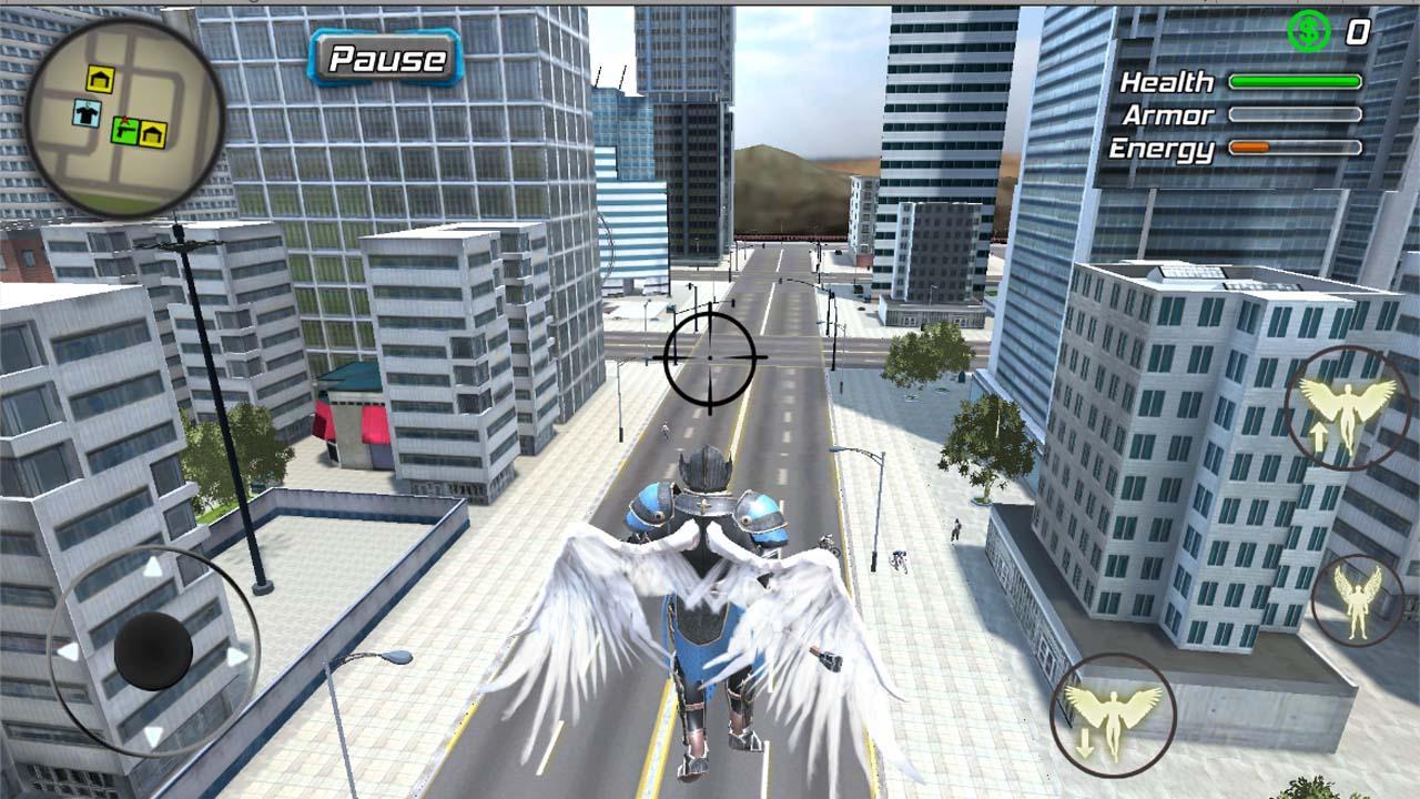 Crime Angel Superhero - Vegas Air Strike 1.0.8 Screenshot 1