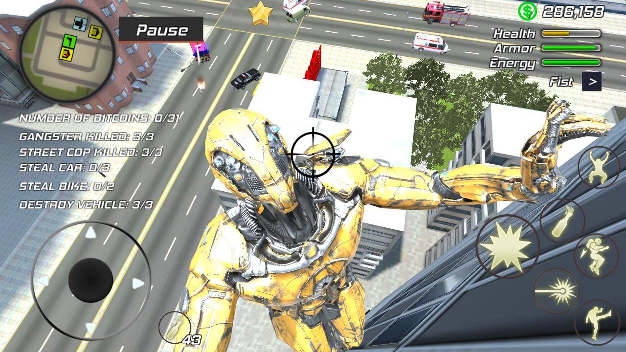 Super Crime Steel War Hero Iron Flying Mech Robot 1.1.7 Screenshot 11
