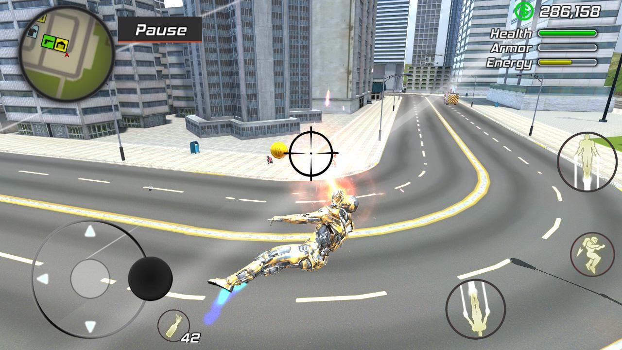 Super Crime Steel War Hero Iron Flying Mech Robot 1.1.7 Screenshot 22