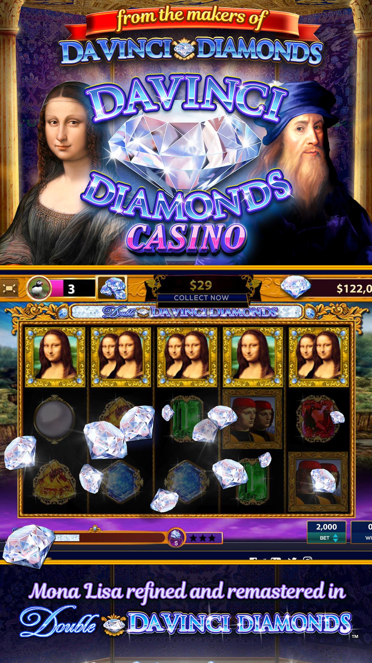 Da Vinci Diamonds Casino – Best Free Slot Machines 3.0.5 Screenshot 1