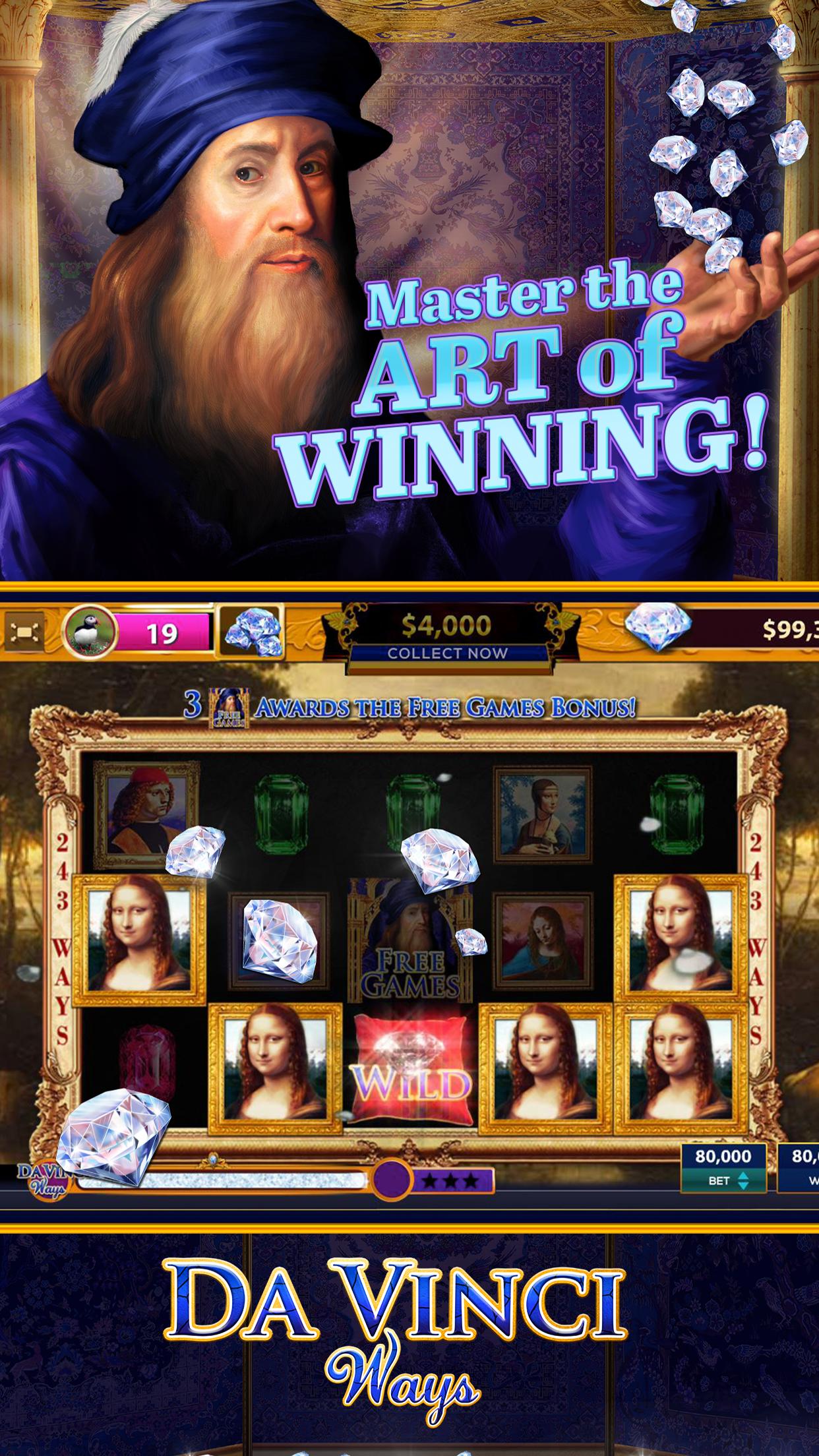 Da Vinci Diamonds Casino – Best Free Slot Machines 3.0.5 Screenshot 2