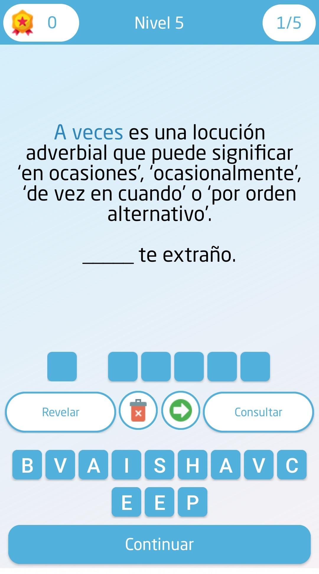Juego de ortografía y gramática en Español 7 Screenshot 14