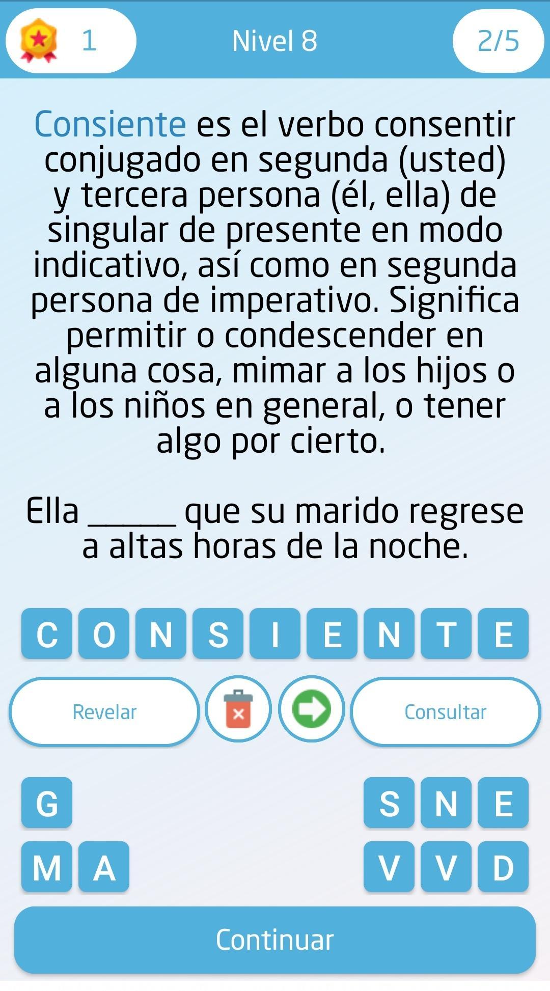 Juego de ortografía y gramática en Español 7 Screenshot 16