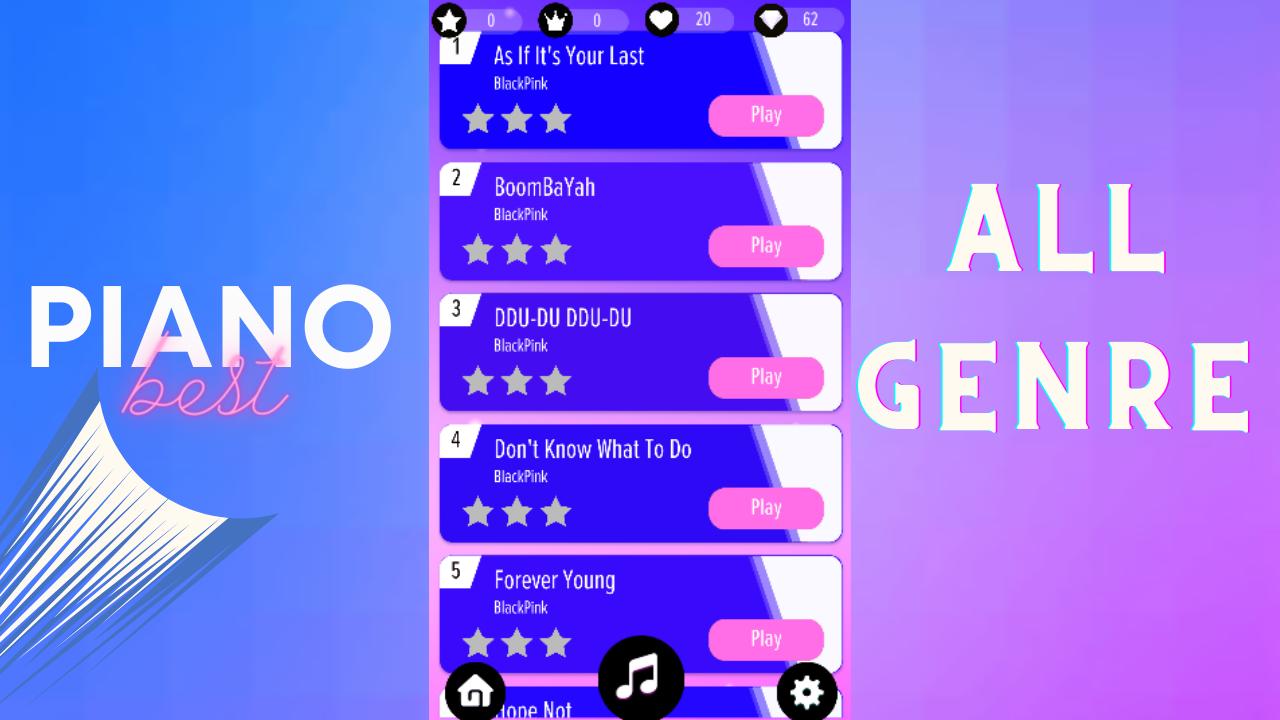 Piano Tiles 2021 : BLACKPINK Kpop Songs🎹 1.0.3 Screenshot 4