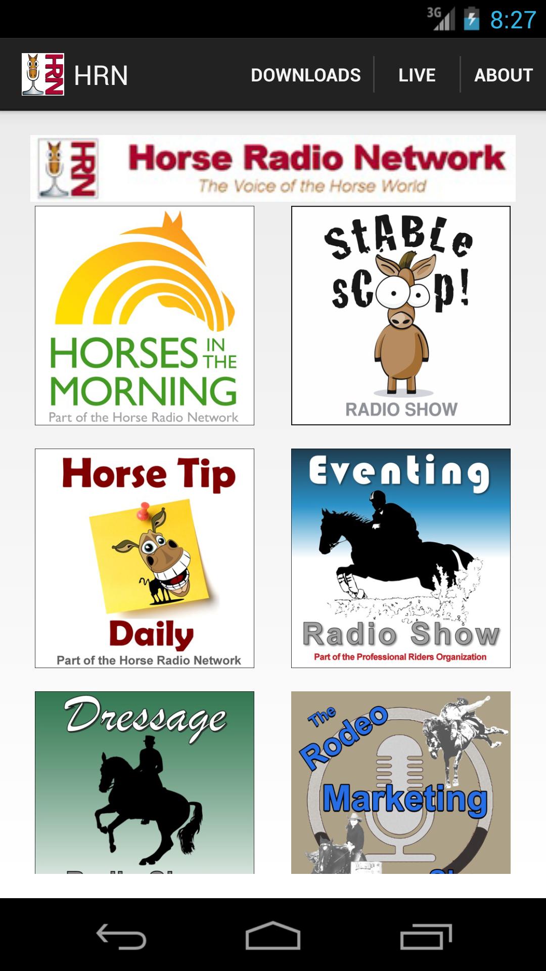 Horse Radio Network 1.20 Screenshot 1
