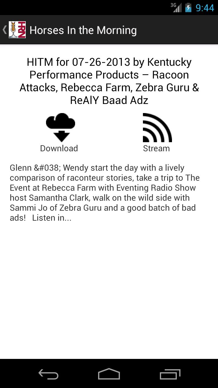 Horse Radio Network 1.20 Screenshot 5