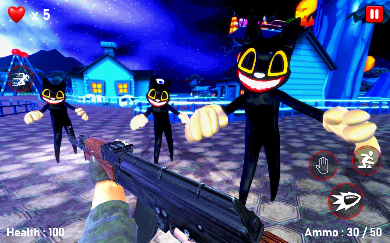 Scary Cartoon Cat Horror Game : Gangster Cat Mod 1.2 Screenshot 1