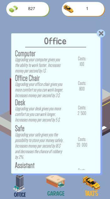 Idle Taxi Manager 1.2 Screenshot 2