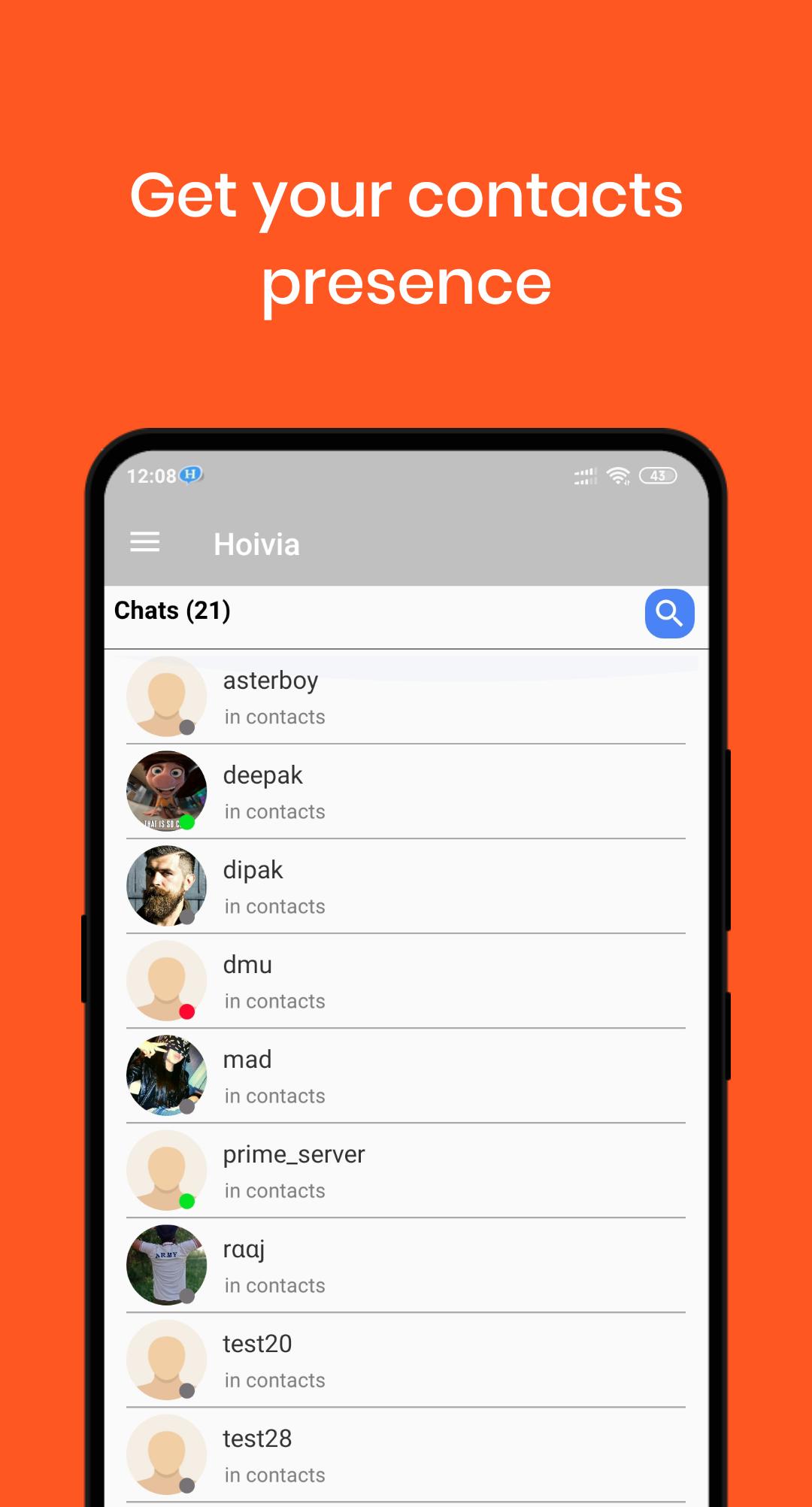 hoivia chat - find new friends 1.1.89 Screenshot 2