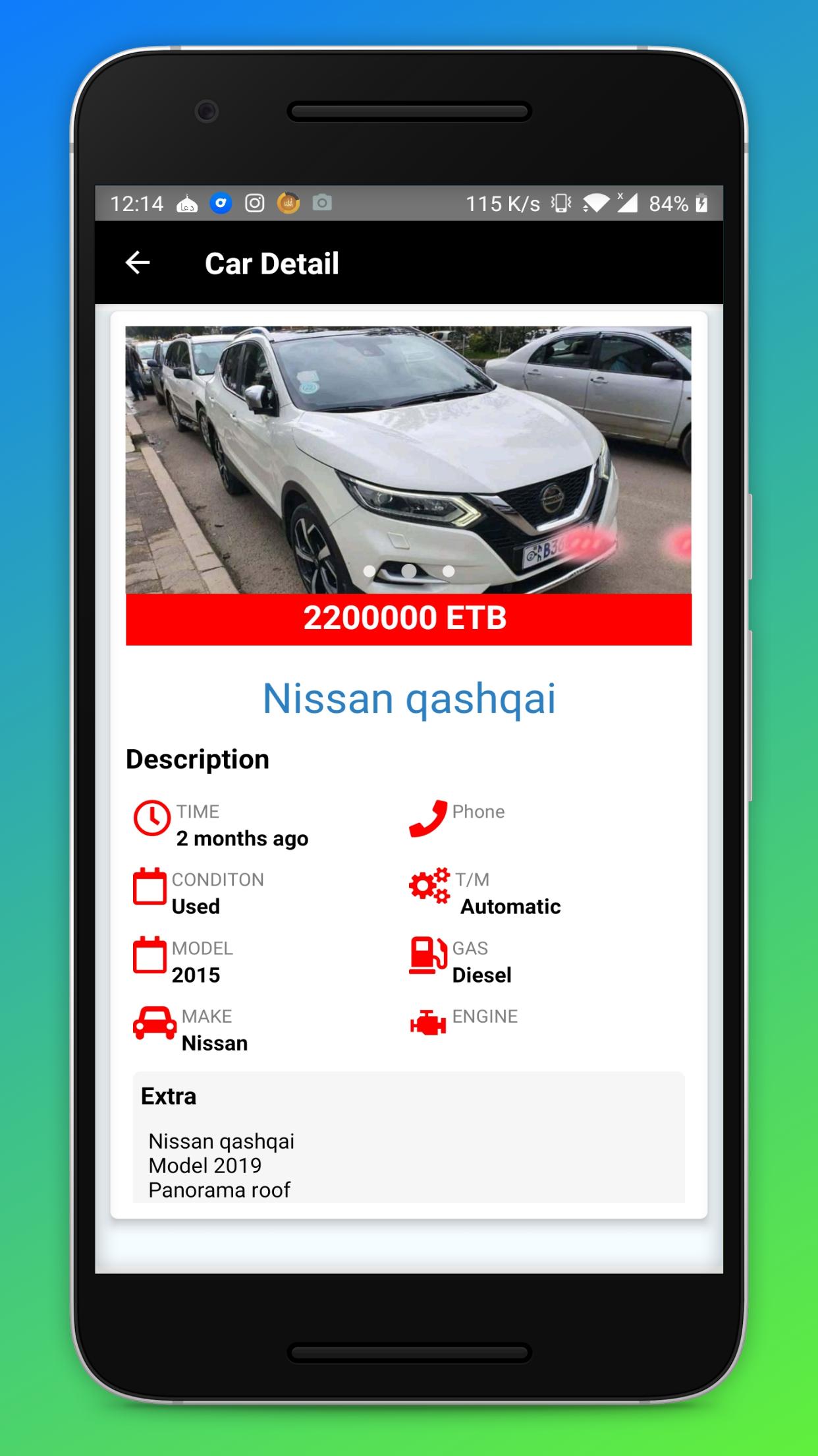 MekinaTera Buy/Sell Cars in Ethiopia(መኪና ተራ) 2.0 Screenshot 3