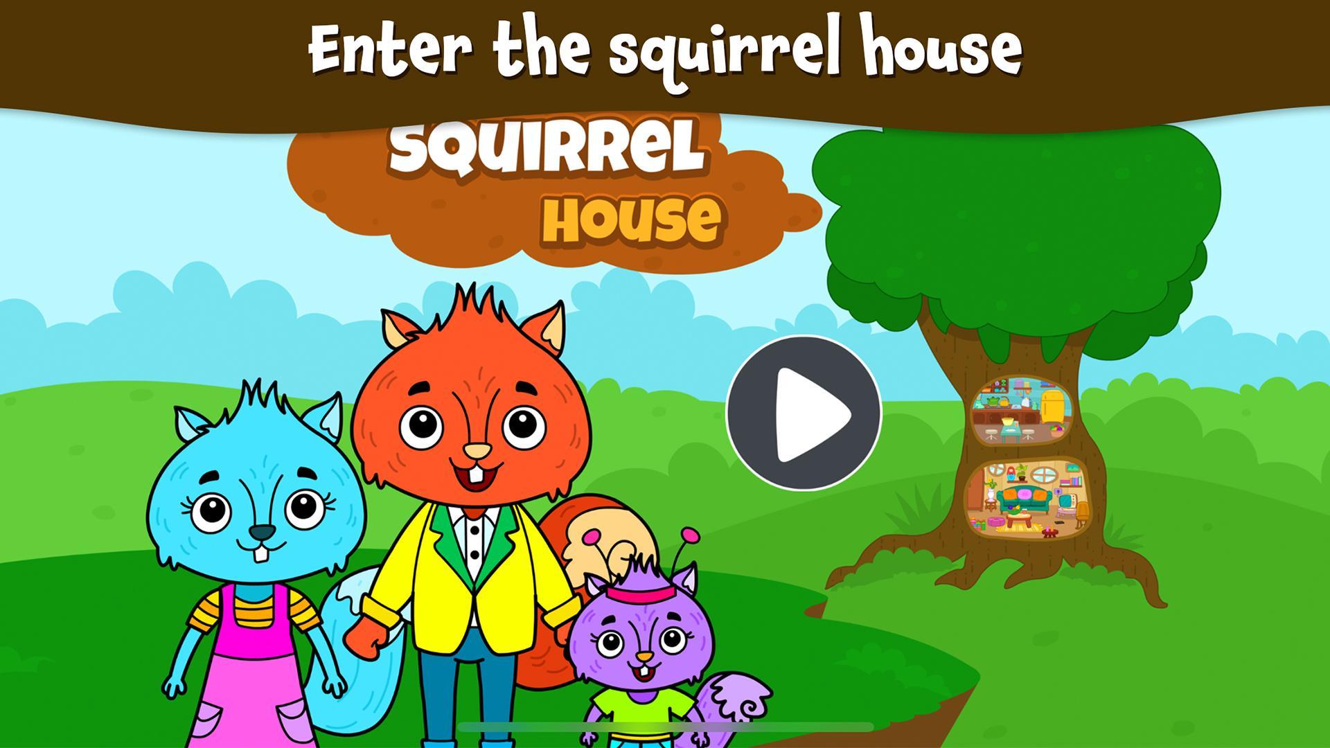 Animal Town - My Squirrel Home for Kids & Toddlers 2.6 Screenshot 1