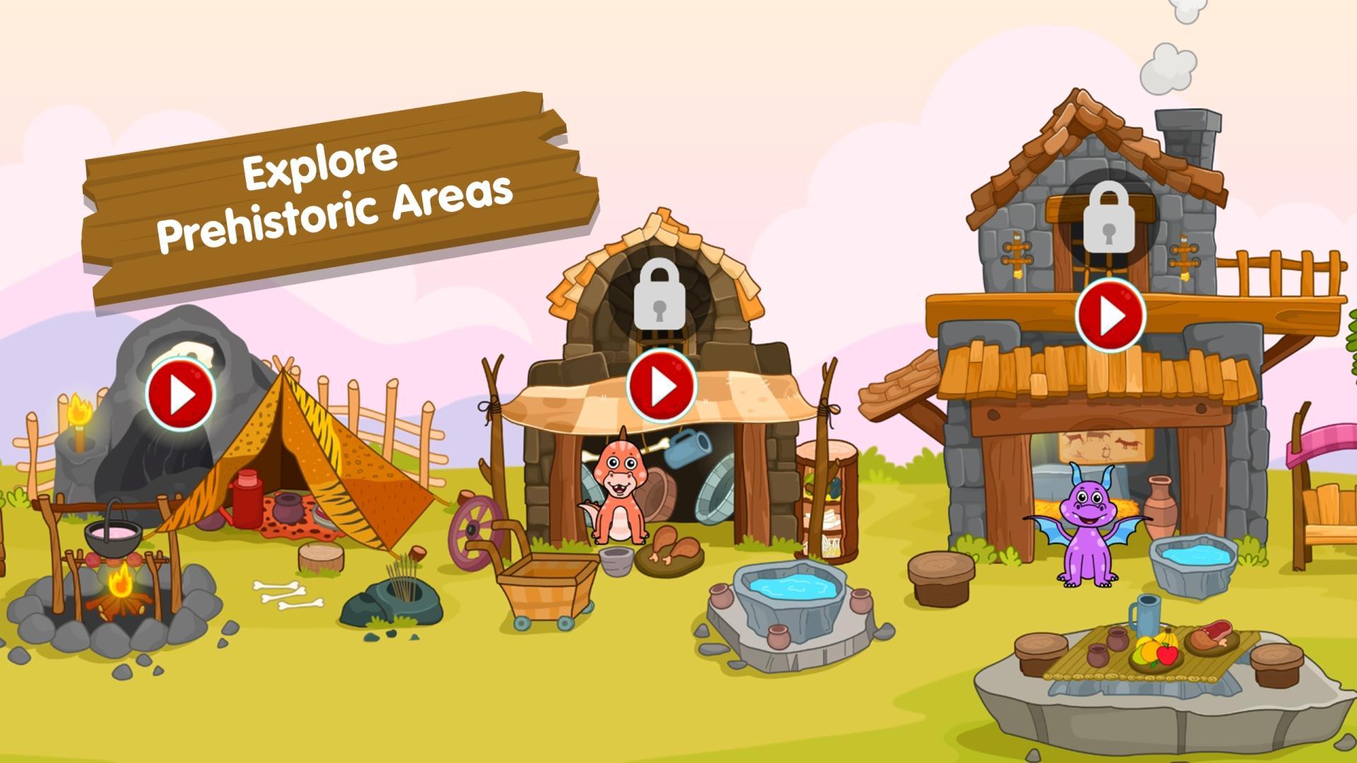 My Dinosaur Town - Jurassic Caveman Games for Kids 3.2 Screenshot 18