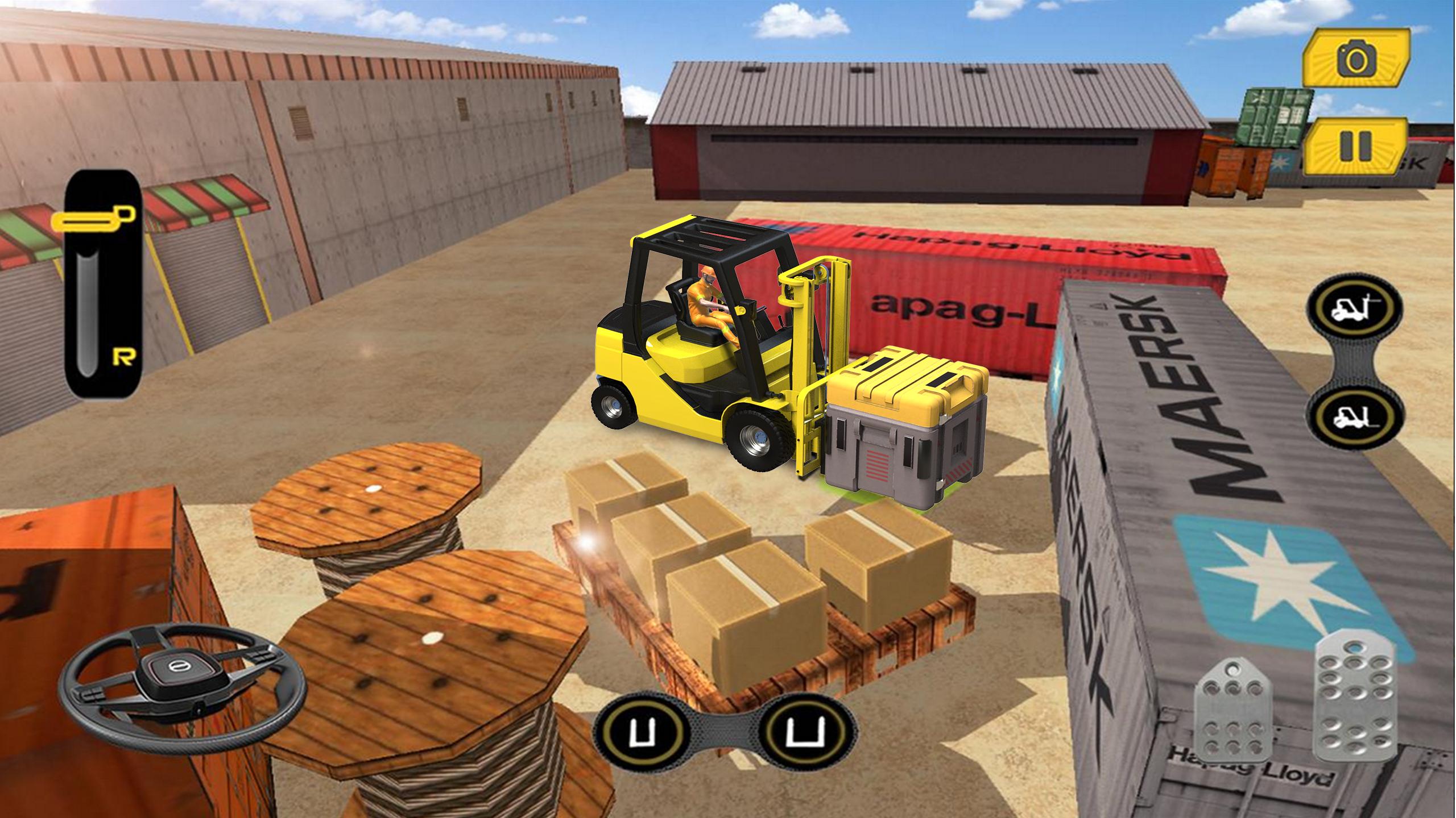 Real Forklift Simulator 2019: Cargo Forklift Games 3.1 Screenshot 1