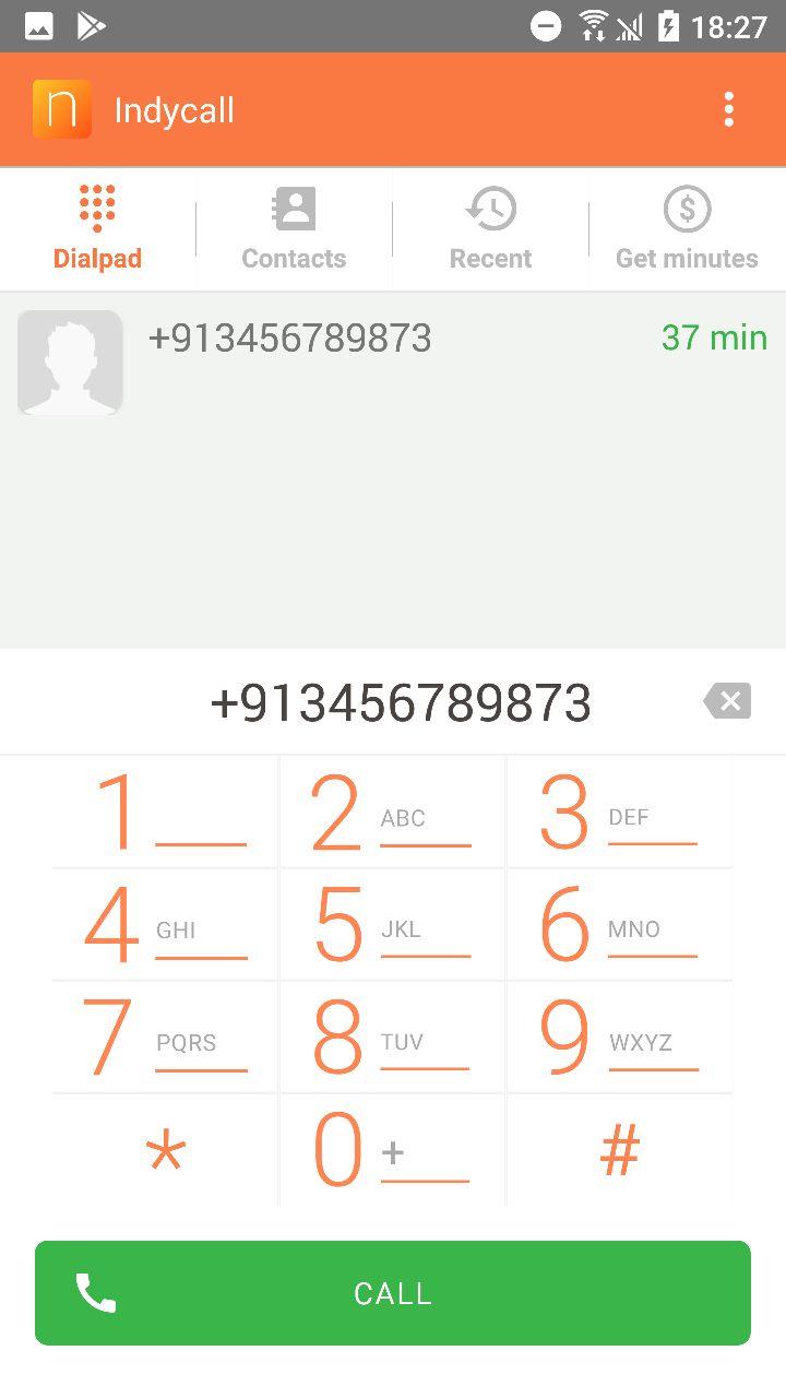 IndyCall - Free calls to India 1.9.14 Screenshot 2